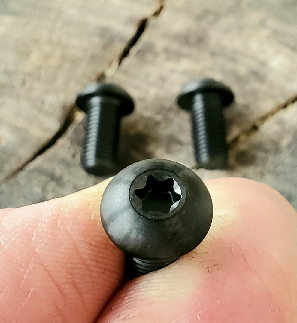 Titanium Alloy (Black) - Torx Drive - 5/16-24 x 5/8" Button Head Screws (2 pcs)