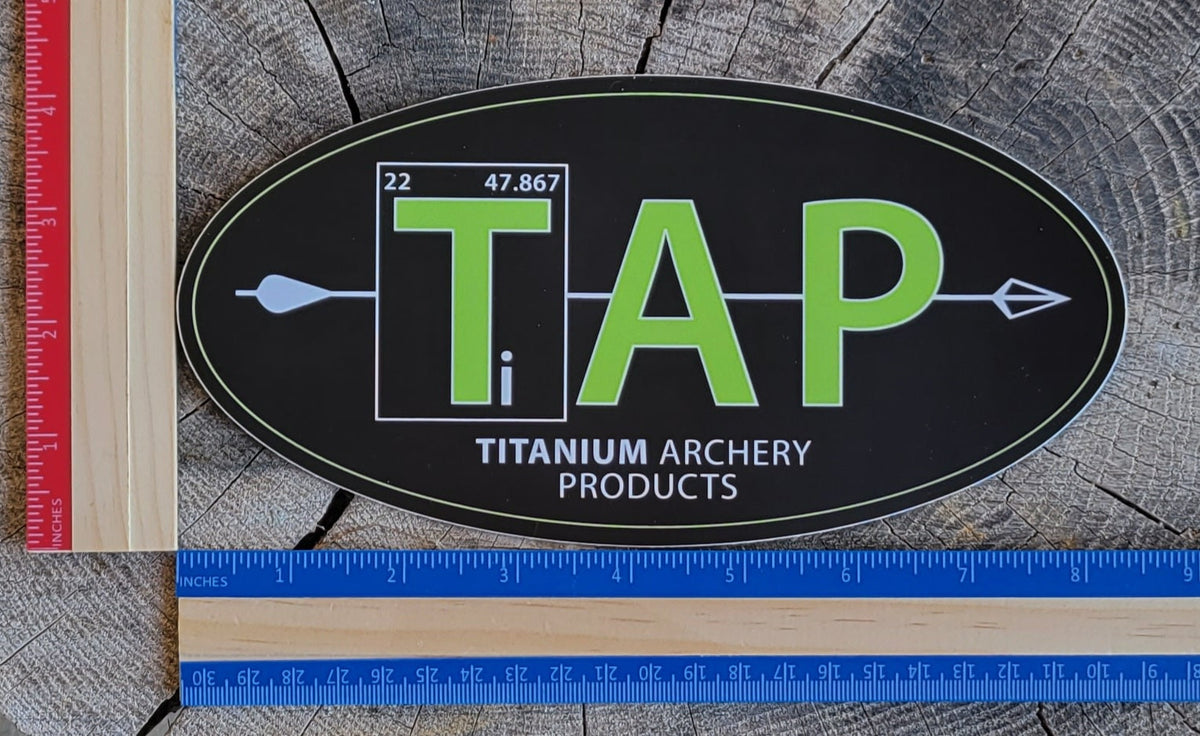LARGE TAP BUMPER STICKER (ORIGINAL LOGO) - 8.4" x 4.2"